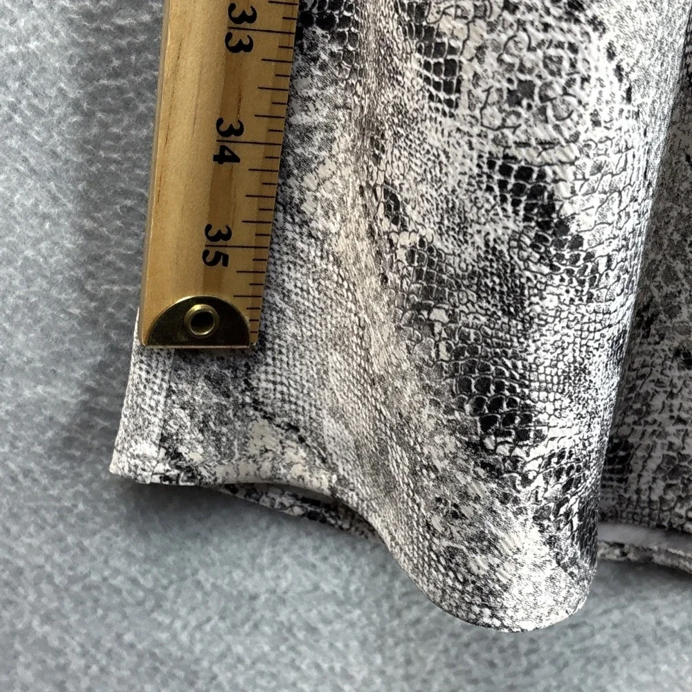 Y2K Vintage The Limited Maxi‎ Skirt 14 Snake Print Black White Wrap Silky Witchy